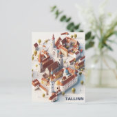 アイソメトリックタリントラベルポストカード ポストカード (スタンド正面)