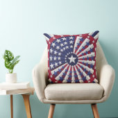 アイソメトリックUSAフラグパターン装飾用クッション クッション (椅子)