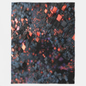 アイソメメータ（黒） フリースブランケット (正面)