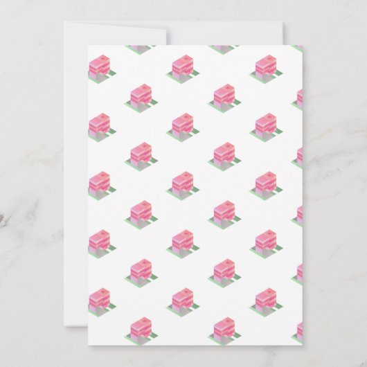 アイソメモダントホーム引っ越し祝いパーティーパーティー 招待状 (裏面)