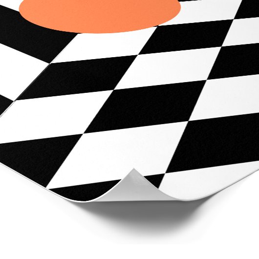 アイソメルームのおもしろい色のバウンスボール ポスター (角)