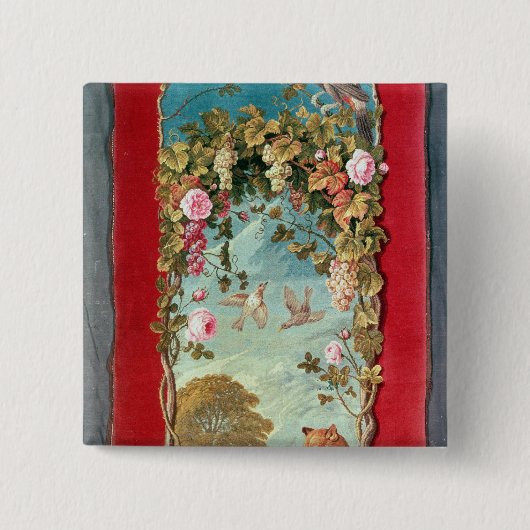 アイソーポスの寓話キツネおよびブドウ 缶バッジ (正面)