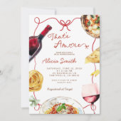 アイタリアンモアブライダルシャワー 招待状 (正面)