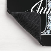 アイダイヤフェイクモンドきらきら光るモノグラム マウスパッド (コーナー)