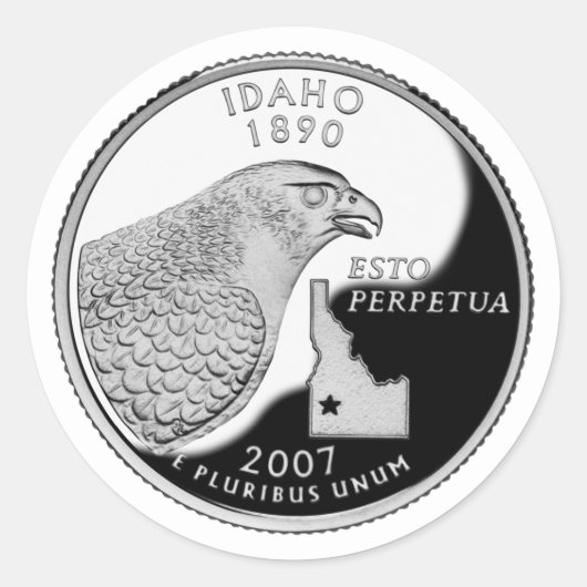 アイダフェイクホ州クォーター ラウンドシール (正面)
