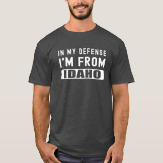アイダホおもしろいアイダホアン城からの私の防衛の州 Tシャツ