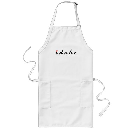 アイダホが大好き ロングエプロン (正面)