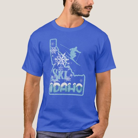 アイダホでスキー Tシャツ (正面)