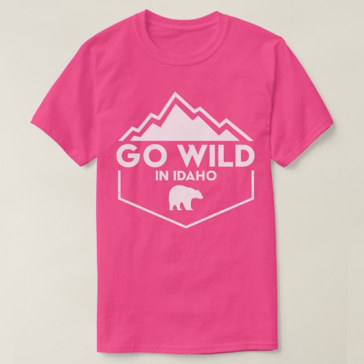 アイダホでワイルド Tシャツ (デザイン正面)