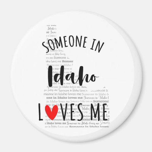 アイダホにいる人は私にマグネットを愛している マグネット (正面)
