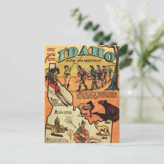 アイダホについての事実 ポストカード (スタンド正面)