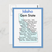 アイダホについて ポストカード (正面/裏面)