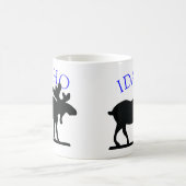 アイダホのアメリカヘラジカ コーヒーマグカップ (中央)