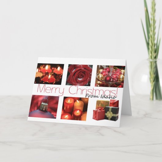 アイダホのクリスマスカード、州固有 シーズンカード (正面)