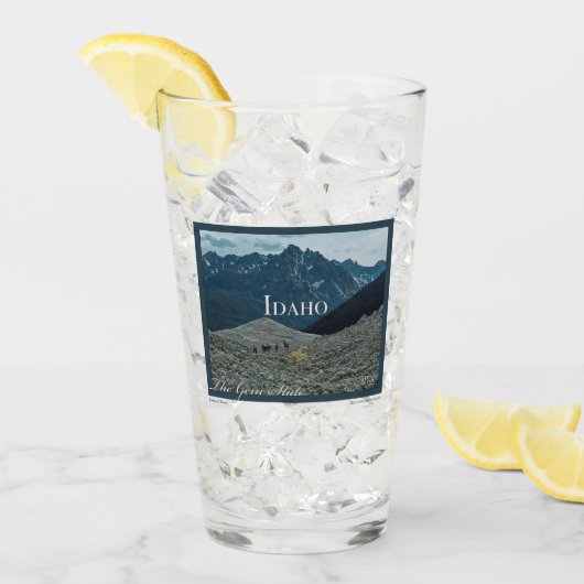 アイダホのポスターアート タンブラーグラス (アイス正面)