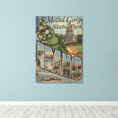 アイダホのマラド峡谷州パーク キャンバスプリント (インサイチュ (ウッドフロア))