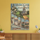 アイダホのマラド峡谷州パーク キャンバスプリント (インサイチュ (リビング))