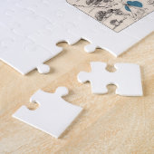 アイダホのヴィンテージの写真の地図 ジグソーパズル (側面)