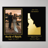 アイダホの写真を始結婚めた場所 箔ポスター (正面)