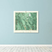 アイダホの土地分類図 キャンバスプリント (インサイチュ (ウッドフロア))