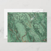 アイダホの土地分類図 ポストカード (正面/裏面)