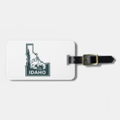 アイダホの地図ベア ラゲッジタグ (正面横)