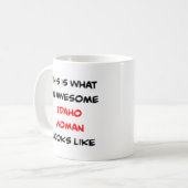 アイダホの女性、すごい コーヒーマグカップ (正面左)