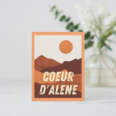 アイダホの山々の風景 ポストカード (スタンド正面)