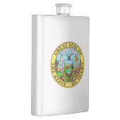 アイダホの州のシール フラスク (右)