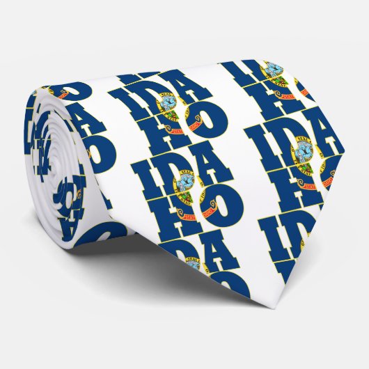 アイダホの州の旗の文字 ネクタイ (ロール)