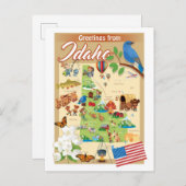 アイダホの挨拶 ポストカード (正面/裏面)
