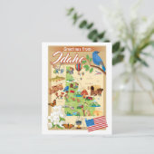 アイダホの挨拶 ポストカード (スタンド正面)