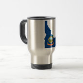 アイダホの旗の地図 トラベルマグ (正面左)