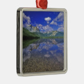 アイダホの沢東山脈にあるスタンリー湖 メタルオーナメント (右)