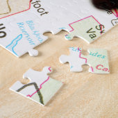 アイダホの滝 ジグソーパズル (側面)