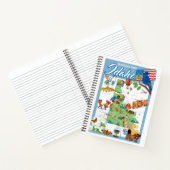 アイダホの漫画の地図 ノートブック (内部)