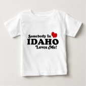 アイダホの誰かが私を愛してる ベビーTシャツ (正面)