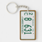 アイダホの1974年のヴィンテージのナンバープレートKeychain キーホルダー (正面)