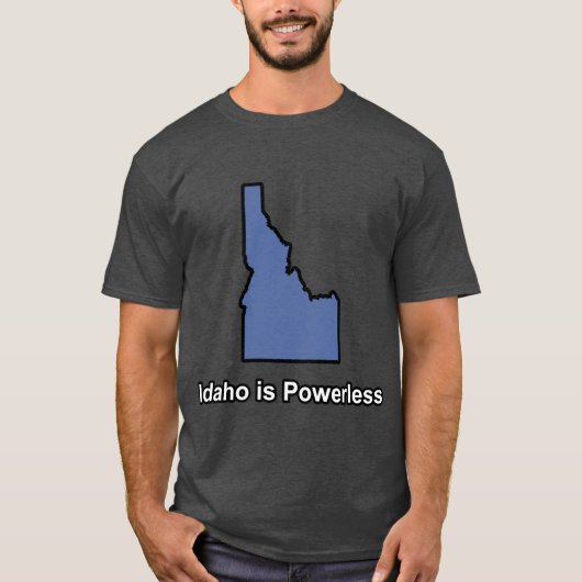 アイダホは無力な箱型 Tシャツ (正面)