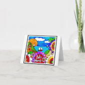 アイダホは、Idahomeの不動産仲介業者、Idaの家のおもしろい歓迎します カード (正面)