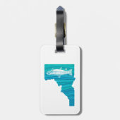 アイダホウェーブ魚釣り ラゲッジタグ (裏面縦)