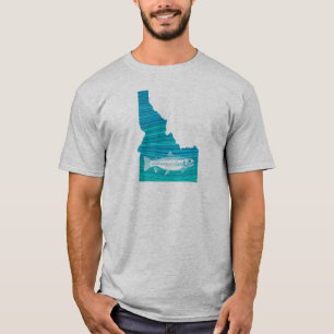 アイダホウェーブ魚釣り Tシャツ