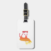 アイダホエルク ラゲッジタグ (正面縦)