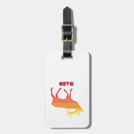 アイダホエルク ラゲッジタグ (正面縦)