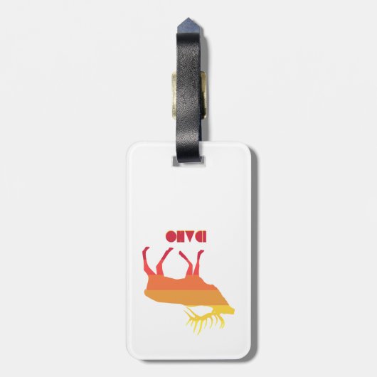 アイダホエルク ラゲッジタグ (裏面縦)