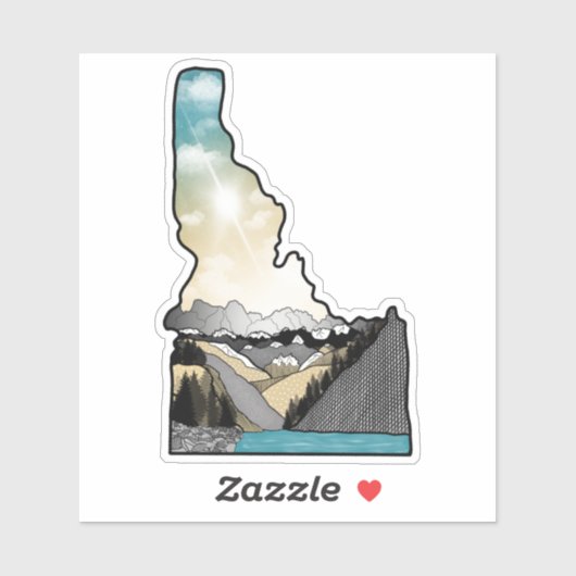 アイダホカラフル シール (シート)