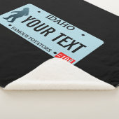 アイダホサスカッチ免許プレート シェルパブランケット (3/4)