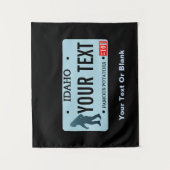 アイダホサスカッチ免許プレート タペストリー (正面)