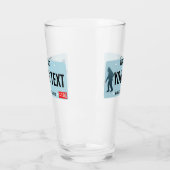 アイダホサスカッチ免許プレート タンブラーグラス (左)