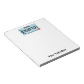 アイダホサスカッチ免許プレート ノートパッド (アングル)